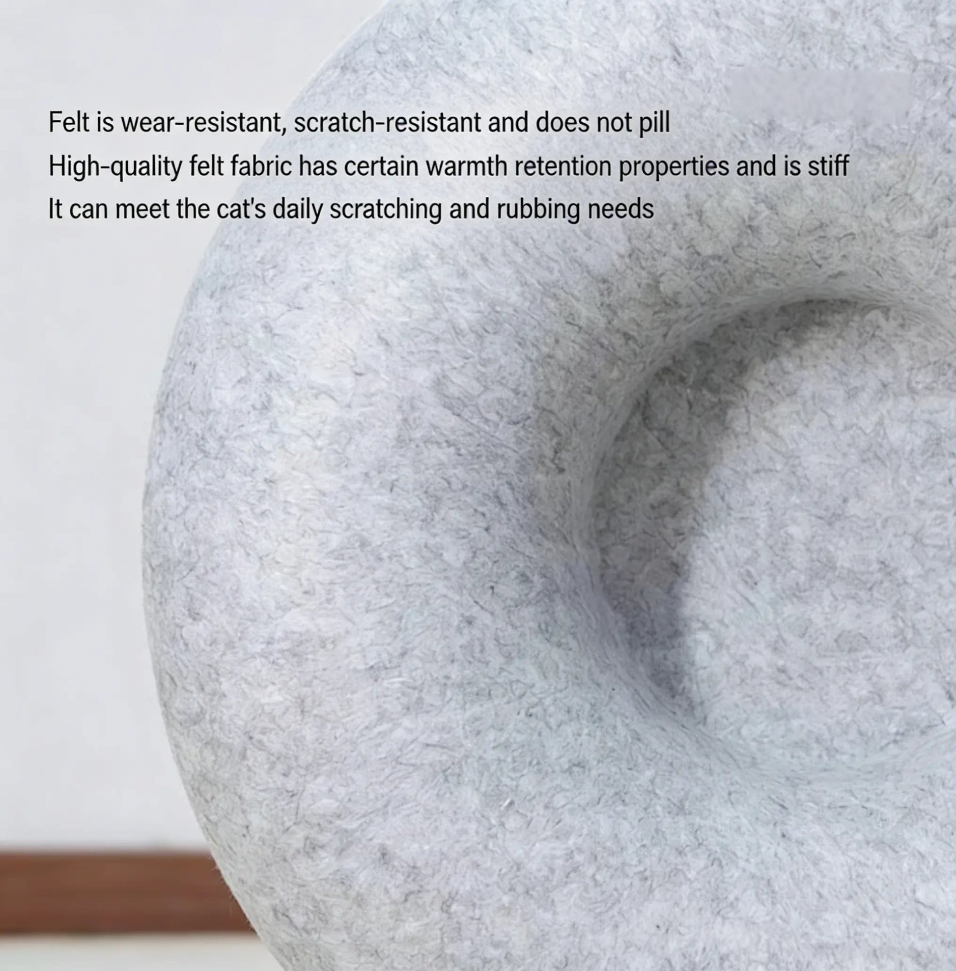Donut-Tire-Tunnel Cat Shaped Beds - Comfortable, Soft Pet Bed for Cats' Sleeping and Playing Year-Round, Doughnut-Shaped Beds