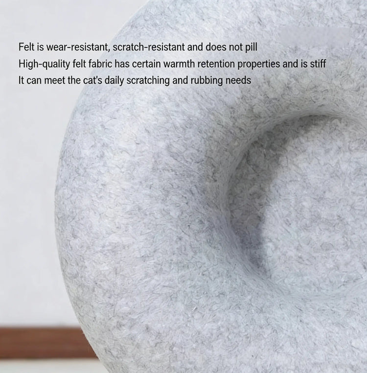 Donut-Tire-Tunnel Cat Shaped Beds - Comfortable, Soft Pet Bed for Cats&